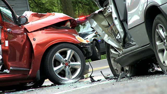 A car crash in St. Cloud, Minnesota, that drivers could file a personal injury claim for.