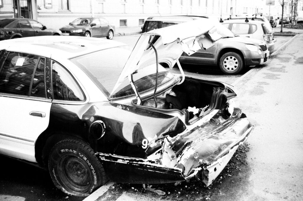 What to Do if you Witness a Car Accident - Image of a badly damaged car.
