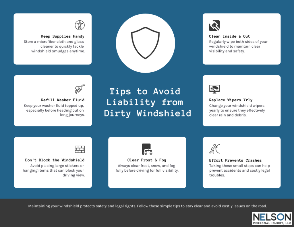 Car Accident Liability for Dirty Windshields | Nelson Law