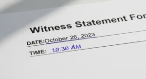 Car accident evidence